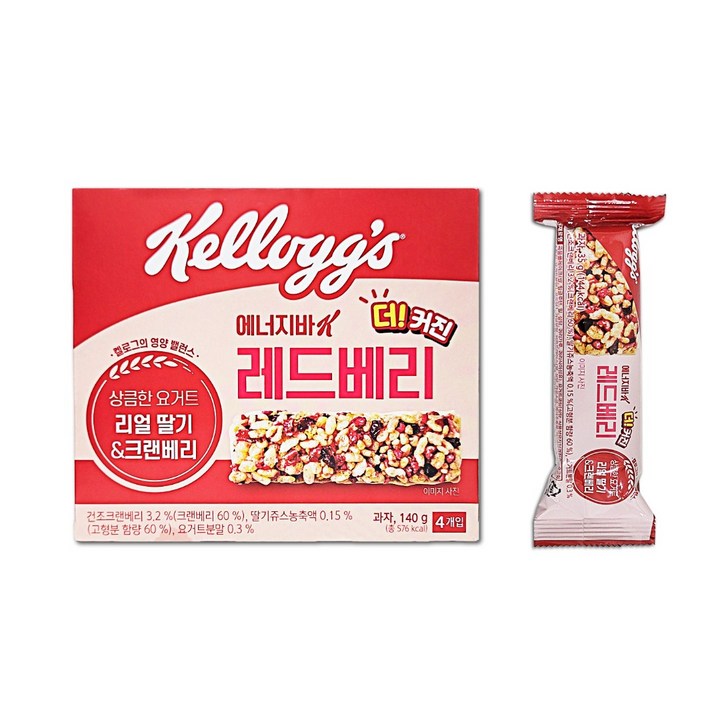 켈로그 에너지바 K 레드베리, 35g, 4개