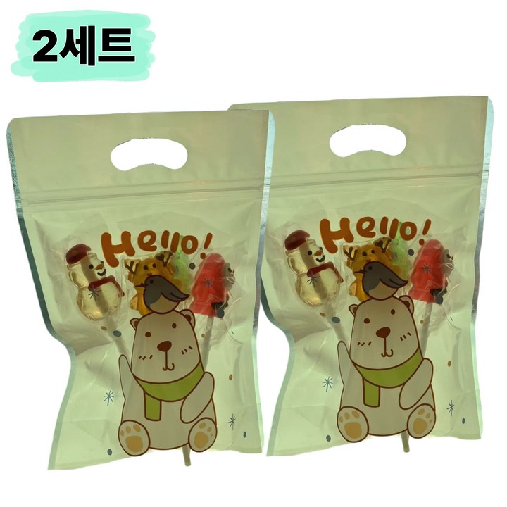 트루소피아 캔디팝스 막대사탕 소분판매 롤리팝 구디백, 2세트, 100g
