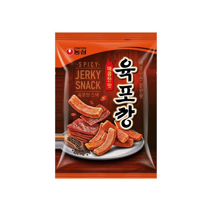 농심 육포깡 매콤한맛, 90g, 4개
