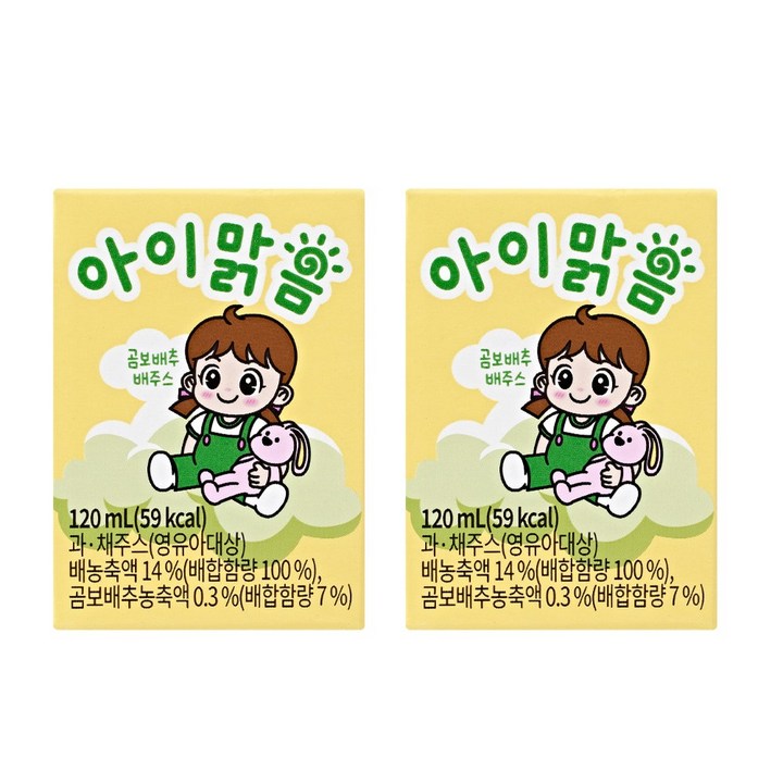 아이맑음 곰보배추 배주스, 24개, 120ml