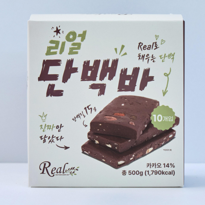 리얼로푸드앤바디랩 리얼 단백바 다이어트바 건강간식 경남 곶감 저당단백질바 천연 프로틴바, 2개, 500g