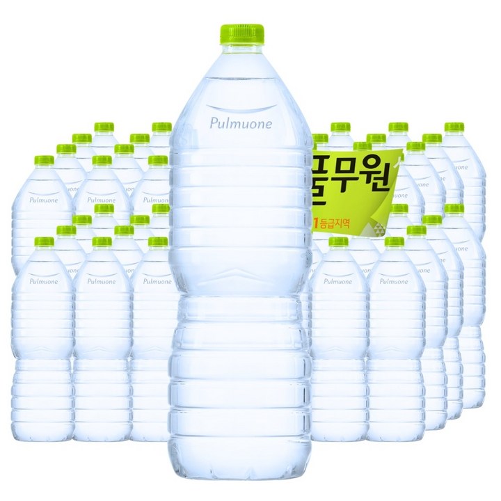 풀무원샘물 무라벨 생수, 2L, 36개