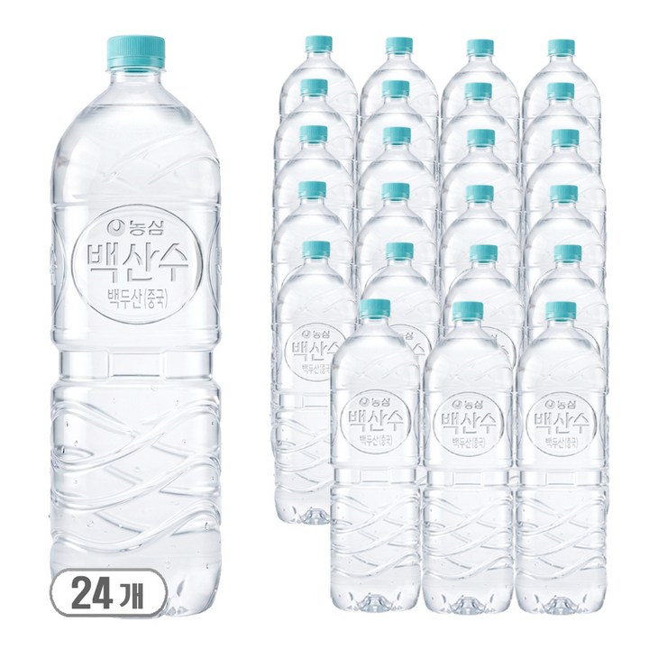 백산수 생수 무라벨, 2L, 24개