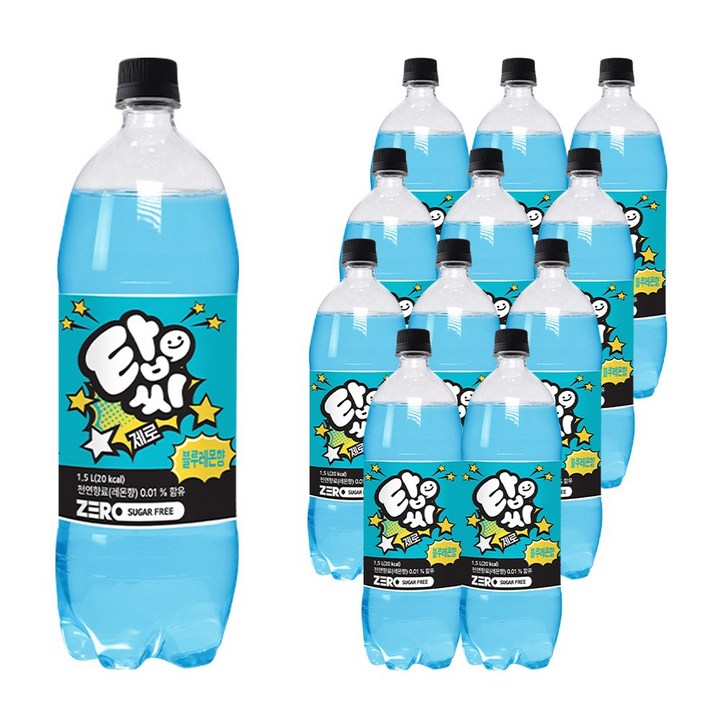 탑씨 제로 블루레몬향, 12개, 1.5L