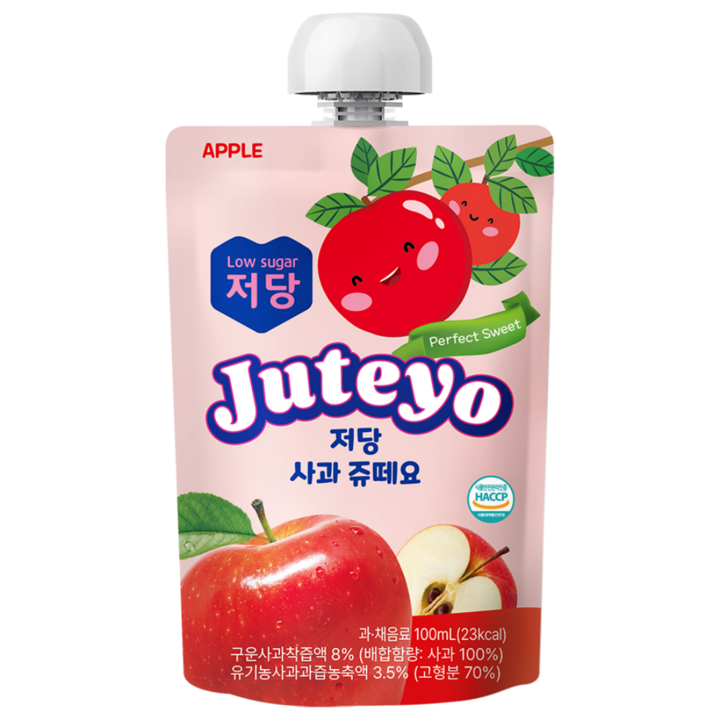 [쥬떼요]저당 저칼로리 저자극 사과주스 쥬떼요 20팩/40팩[원산지:국산], 20개, 100ml