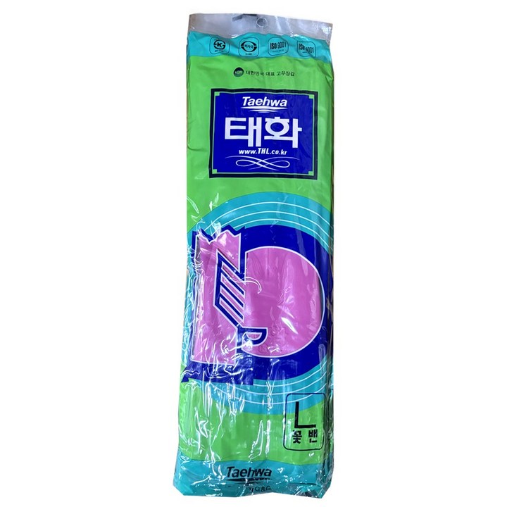 태화 고무장갑 꽃밴, 레드, 대(L), 10개
