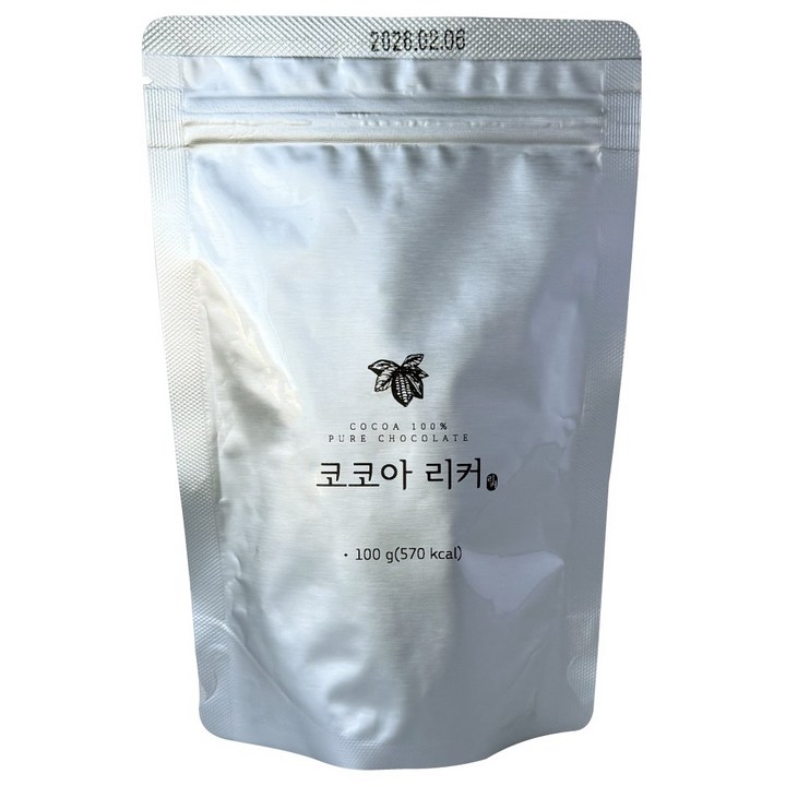 코코아매스 카카오매스 네덜란드산 무설탕 다크초콜릿 100% 100g 코코아리커 건강간식 델리시, 1개