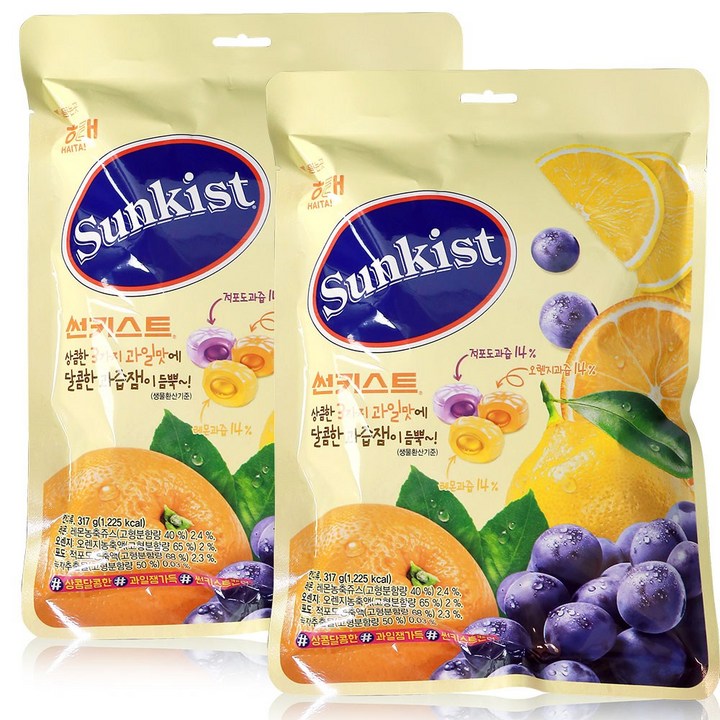 썬키스트 캔디, 317g, 2개