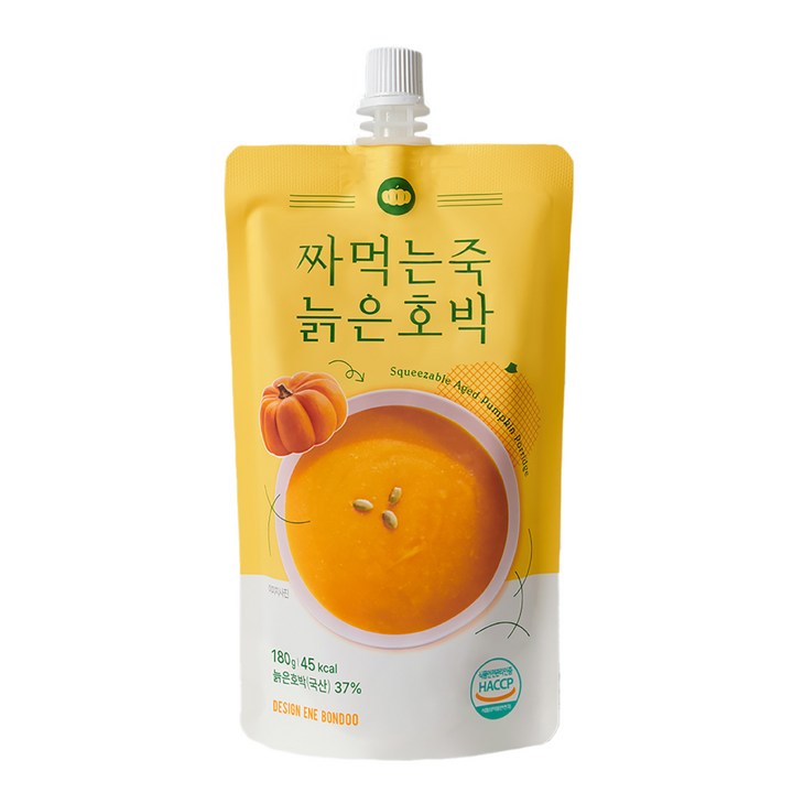 [샐러드보울] 짜먹는죽 늙은호박 짜먹는 국내산 늙은호박죽 (실온), 180g, 14개