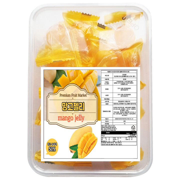 데일드 탱글 젤리 망고맛, 200g, 1개