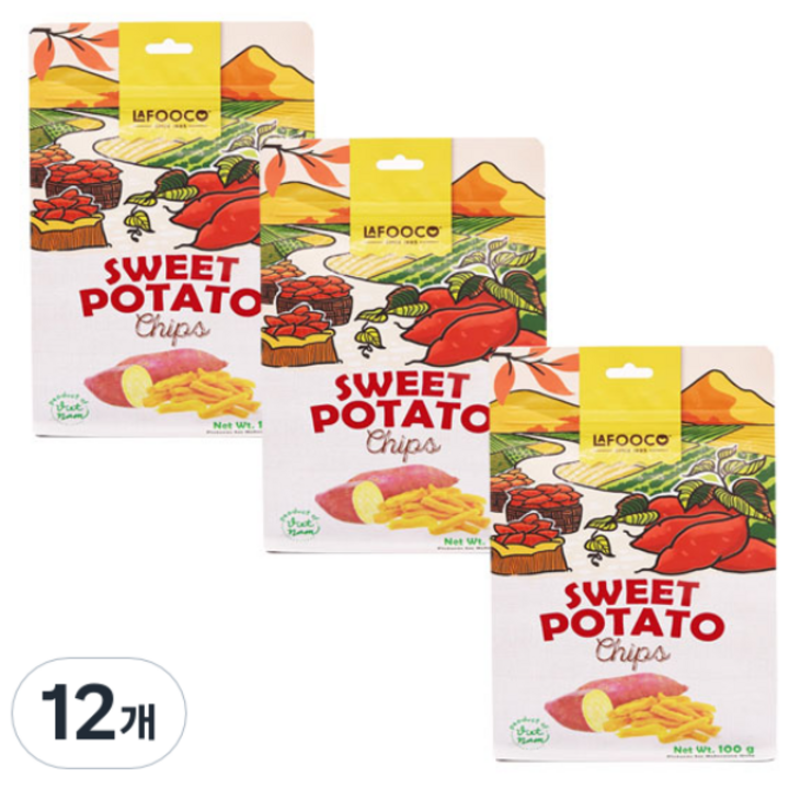 라푸코 고구마칩, 100g, 12개