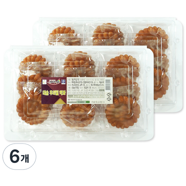 담양 전통한과 우리밀약과 10p, 430g, 6개