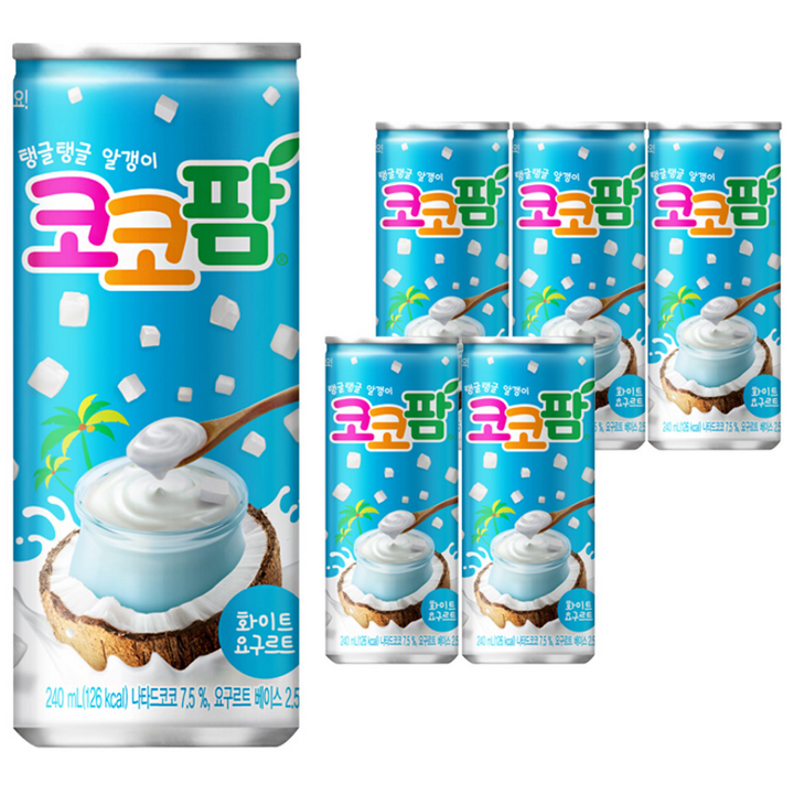 코코팜 화이트 요구르트, 240ml, 6개