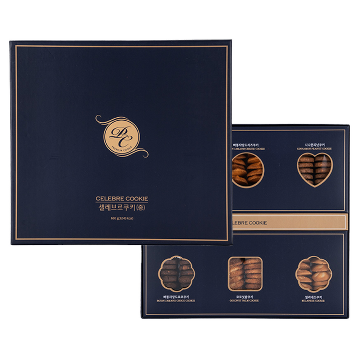 신라명과 셀레브르쿠키 중, 640g, 1세트