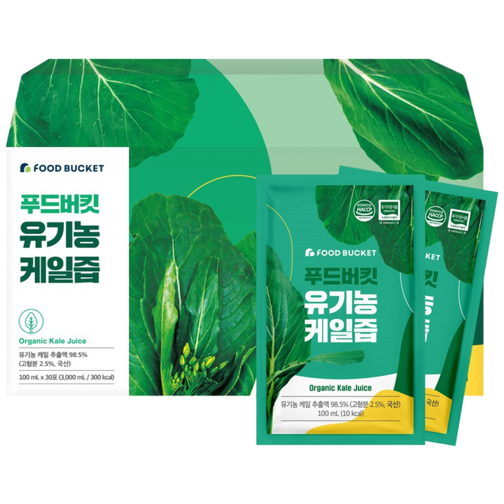 푸드버킷 유기농 케일즙, 100ml, 30개