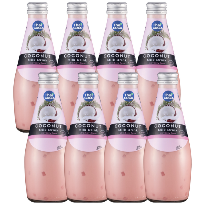타이코코 코코넛밀크 위드 나타드코코 딸기향, 8개, 300ml