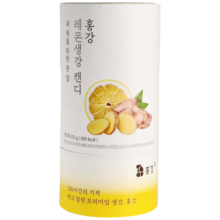 [홍강] 레몬생강캔디 대용량, 2박스, 152g