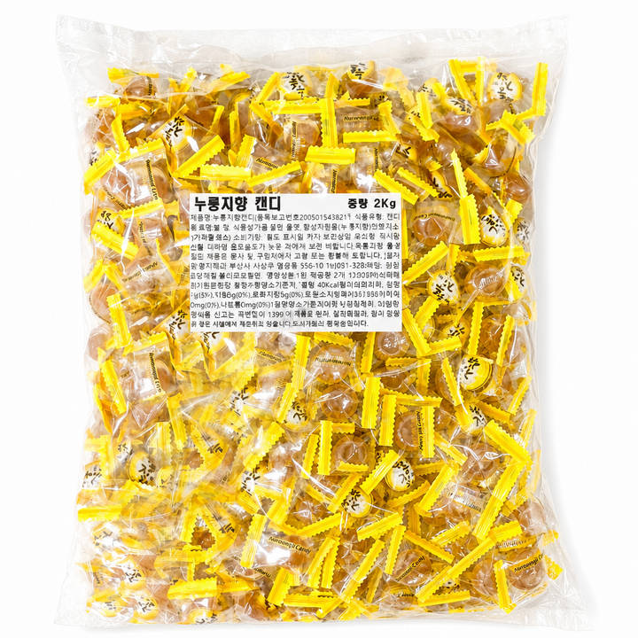 누룽지 사탕 대용량 2KG (약 200개별포장) 업소용 벌크 캔디, 1개