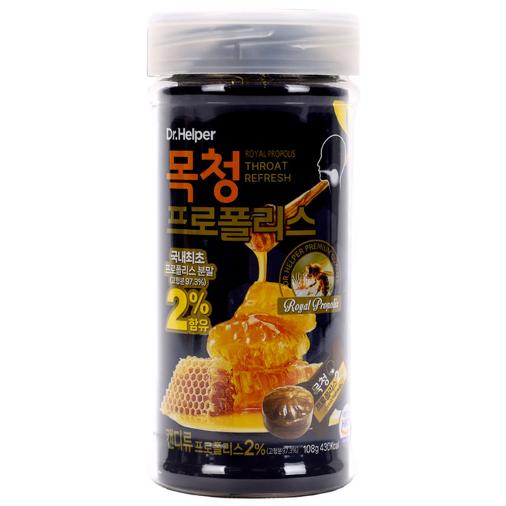 목청 프로폴리스 24정 목캔디 건강사탕 목에좋은캔디, 4.5g, 24개