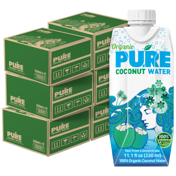유기농 퓨어 코코넛 워터, 72개, 330ml