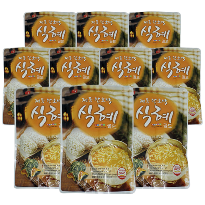 참다음 단호박 식혜 골드 6배 희석음료, 790ml, 10개