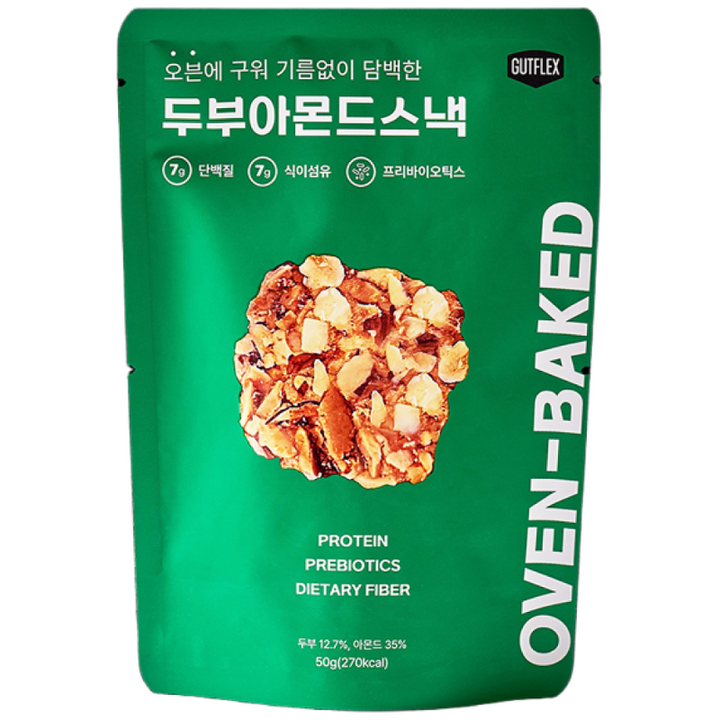 GUTFLEX 것플렉스 두부스낵 아몬드, 50g, 10개