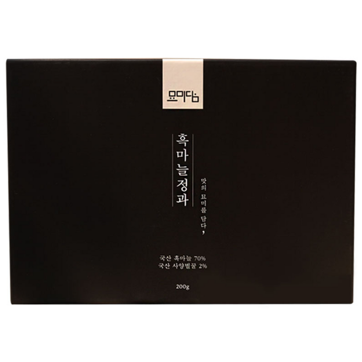 묘미담 흑마늘 정과 절편 세트 + 쇼핑백, 200g, 1개