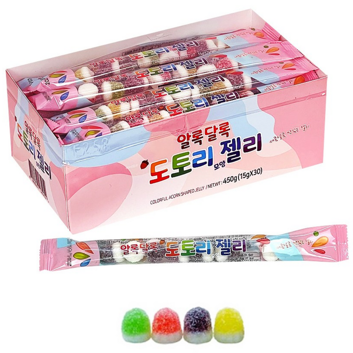 알록달록 도토리젤리 30개입, 450g, 1개