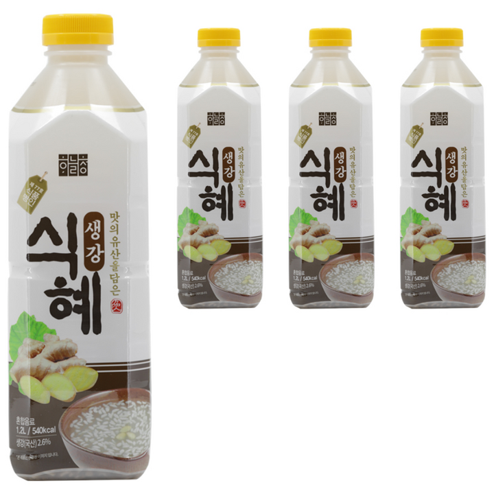 하늘청 12곡 생강 식혜, 1.2L, 4개입