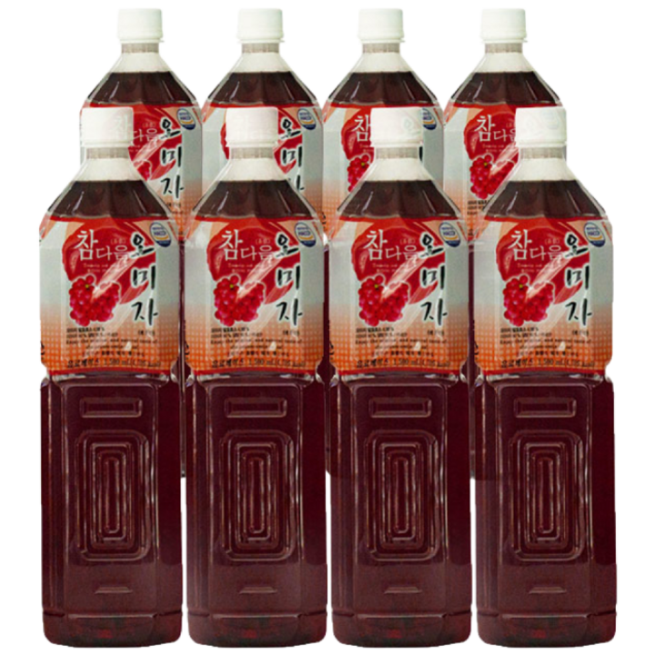 참다음 오미자 농축액, 1.5L, 8개