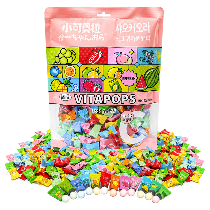 샤오커오라 비타팝스캔디 12가지맛 믹스, 500g, 1개