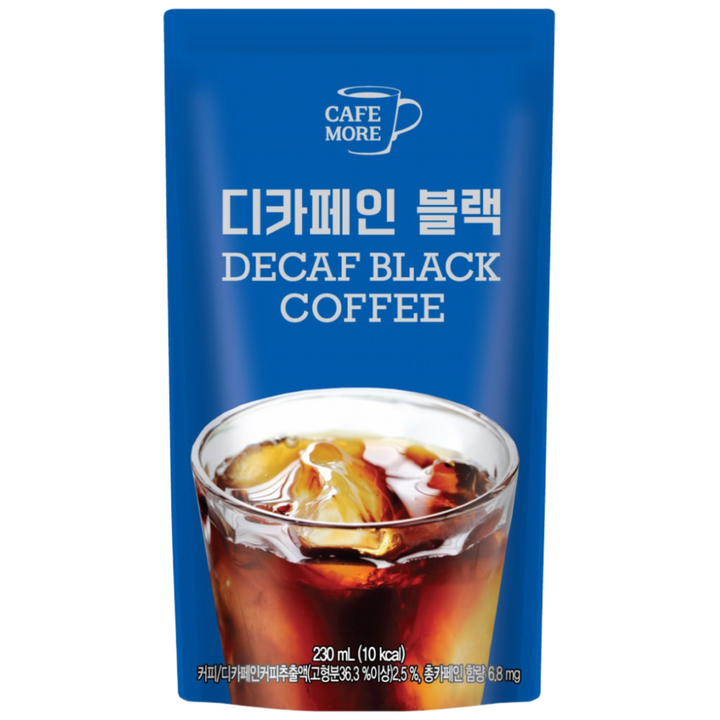카페모어 디카페인 아메리카노 블랙 파우치 음료, 20개, 230ml
