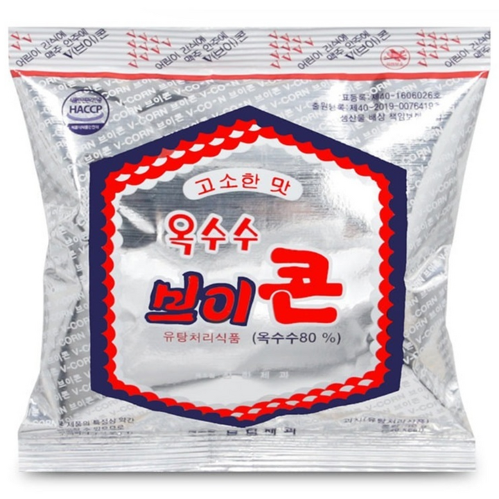 브이콘 옥수수, 50g, 30개