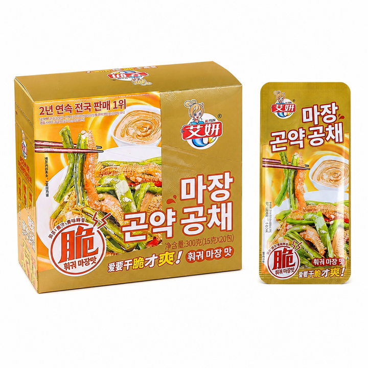 바삭 꿍차이 곤약 마라탕맛 개별포장, 20개, 15g