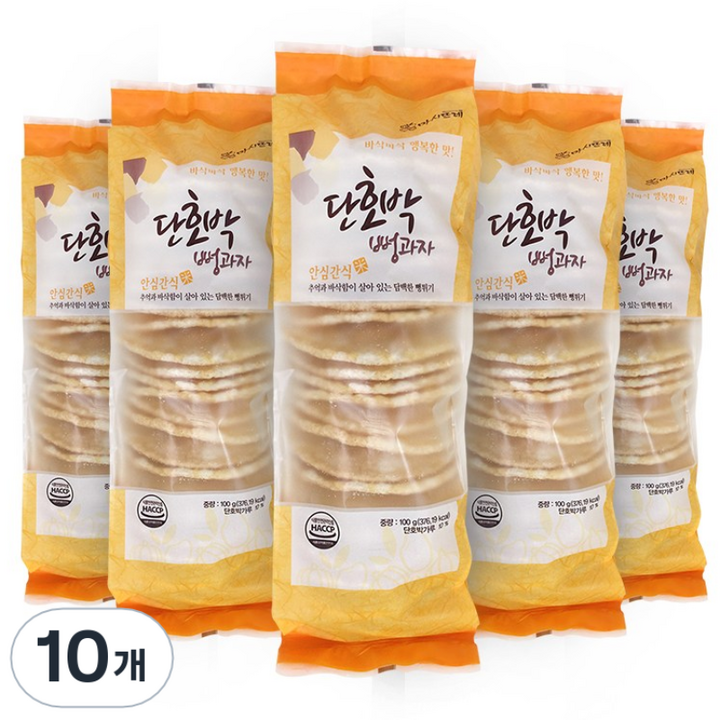 마시뜨레 단호박 뻥과자, 100g, 10개