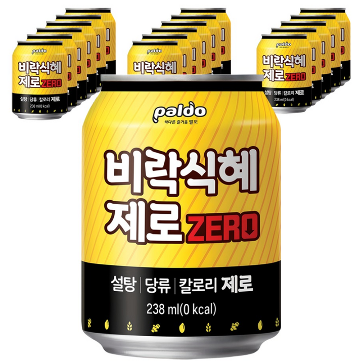 팔도 비락식혜 제로, 238ml, 18개