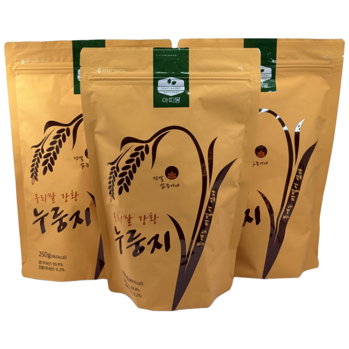 아띠몽 우리쌀강황 누룽지, 1개, 250g
