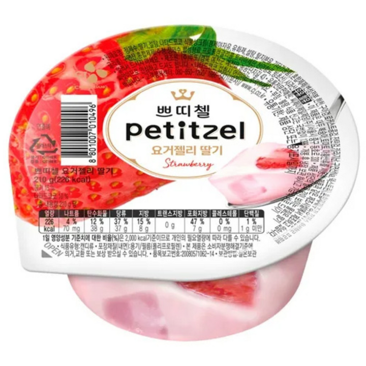 쁘띠첼 요거젤리 딸기, 210g, 6개