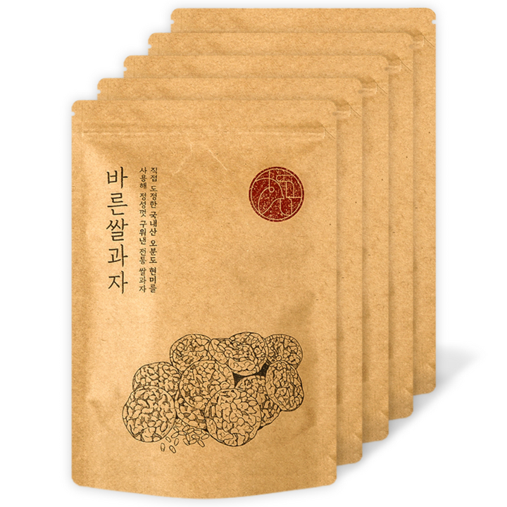 우리곡간 바른 현미 쌀과자, 70g, 5개