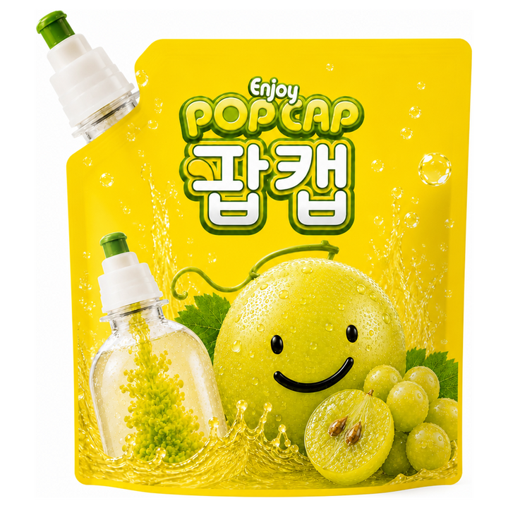 팝캡 어린이 비타민 저당 음료 과일원액 키즈 샤인머스켓, 1박스, 5ml