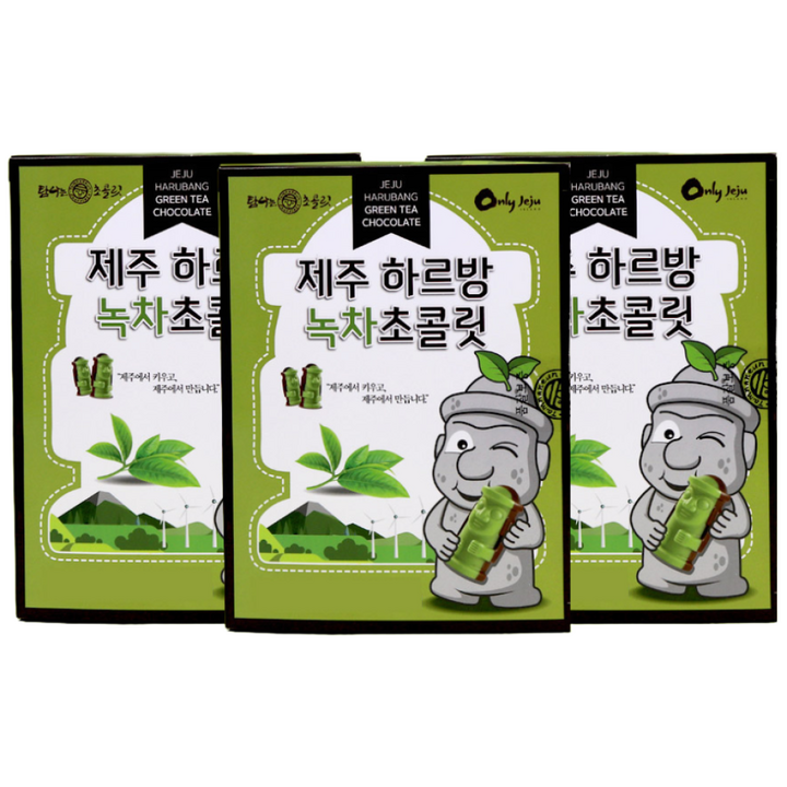 하르방 녹차초콜릿 여행선물 제주기념품 선물 특산품 3묶음, 234g, 2개