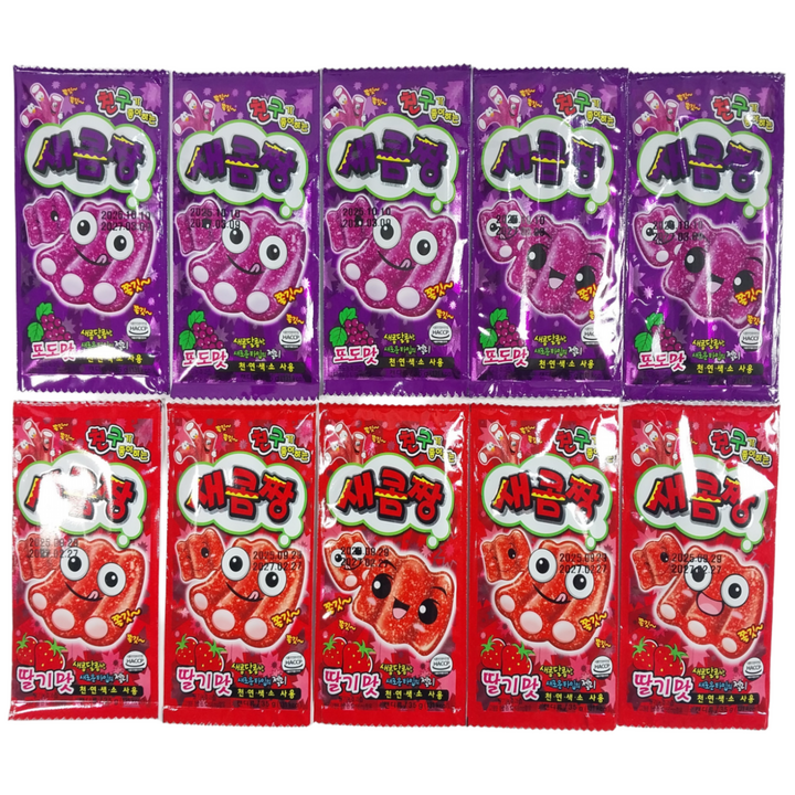 새콤짱 포도맛 35g + 새콤짱 딸기맛 35g, 10개