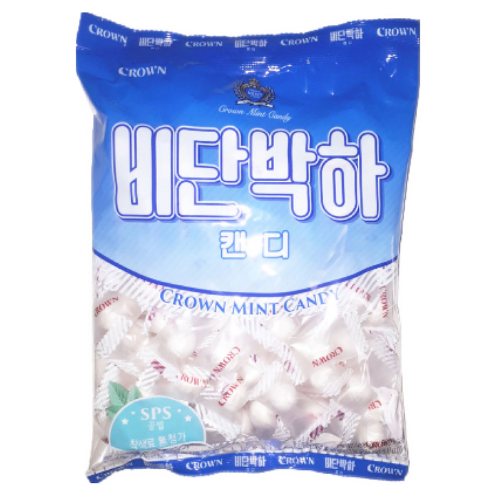 크라운 비단박하캔디, 400g, 4개