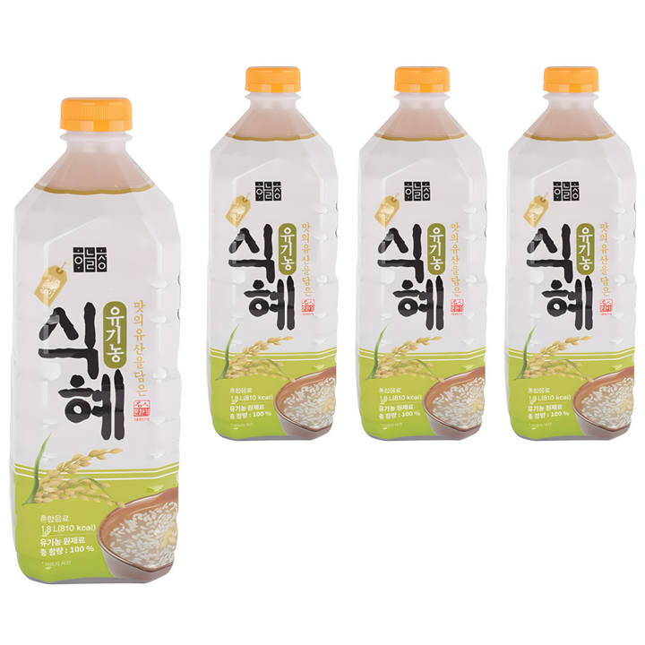 하늘청 유기농 식혜, 1.8L, 4개