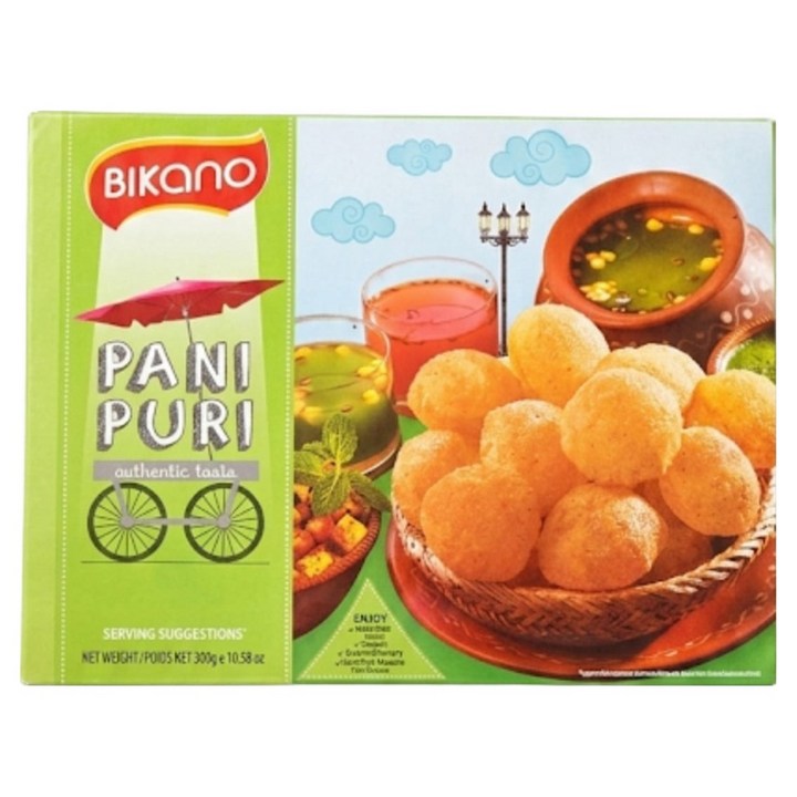 Bikano PANI PURI 파니프리 300g 비카노 인도 과자 INDIA FOOD SNACK 수입 프리파니 음식 식품 BICANO 파니 푸리 퍼리, 1개
