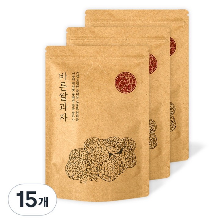 우리곡간 현미 뻥튀기 쌀과자, 70g, 15개