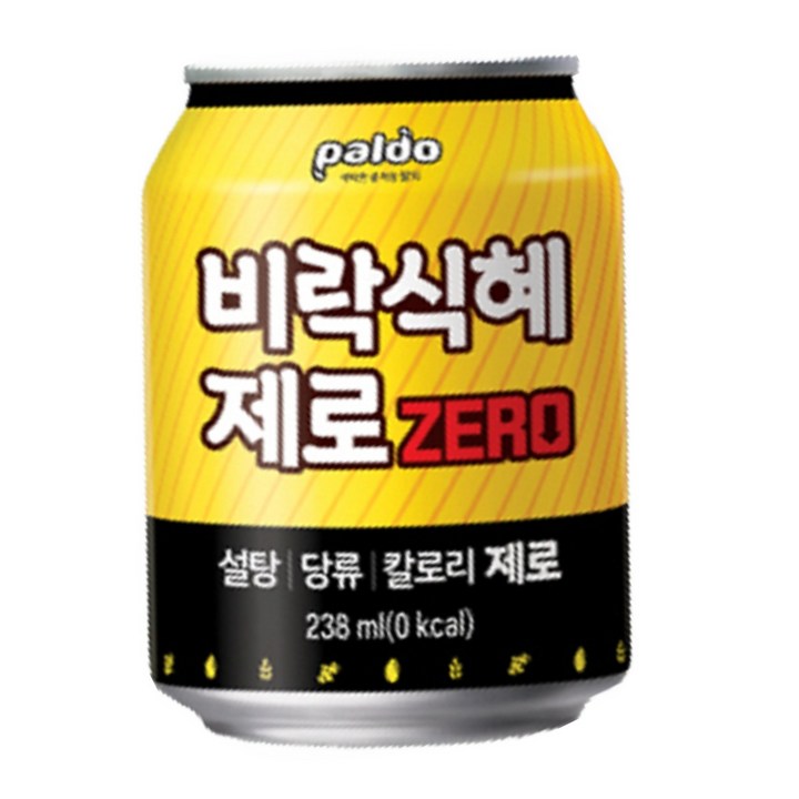 팔도 비락식혜 제로, 238ml, 12개