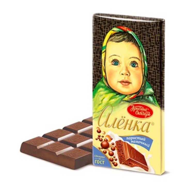 ALIONKA AERATED MILK CHOCOLATE 알룐카 에어레이티드 밀크 초콜릿, 1개, 90g