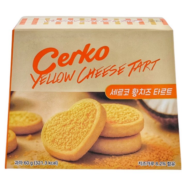 선우글로벌 세르코 황치즈 타르트, 6개, 60g