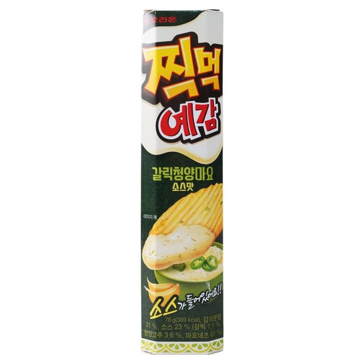 오리온 찍먹 예감 갈릭청양마요 소스맛, 10개, 76g
